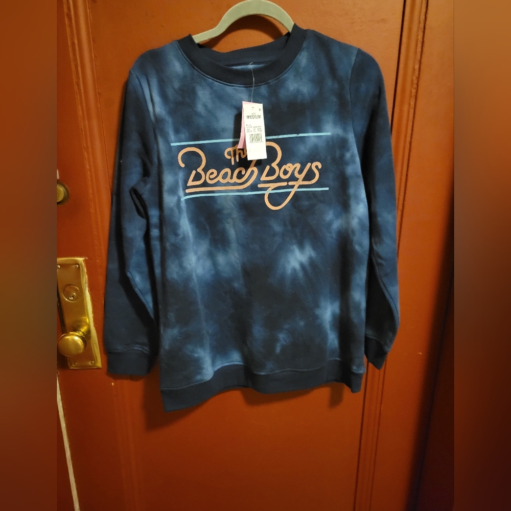 THE BEACH BOYS BLUE LONGSLEEVE SWEAT SHIRT SIZE M